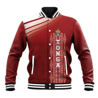 Mate Ma'a Tonga Custom Baseball Jacket Basic Ngatu Kupesi Motif LT7 Unisex Red - Polynesian Pride