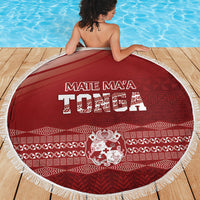 Mate Ma'a Tonga Beach Blanket Basic Ngatu Kupesi Motif LT7 - Polynesian Pride