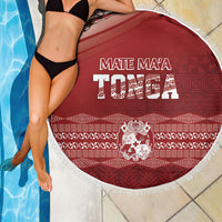 Mate Ma'a Tonga Beach Blanket Basic Ngatu Kupesi Motif LT7 - Polynesian Pride