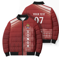 Mate Ma'a Tonga Custom Bomber Puffer Jacket Basic Ngatu Kupesi Motif LT7 - Polynesian Pride