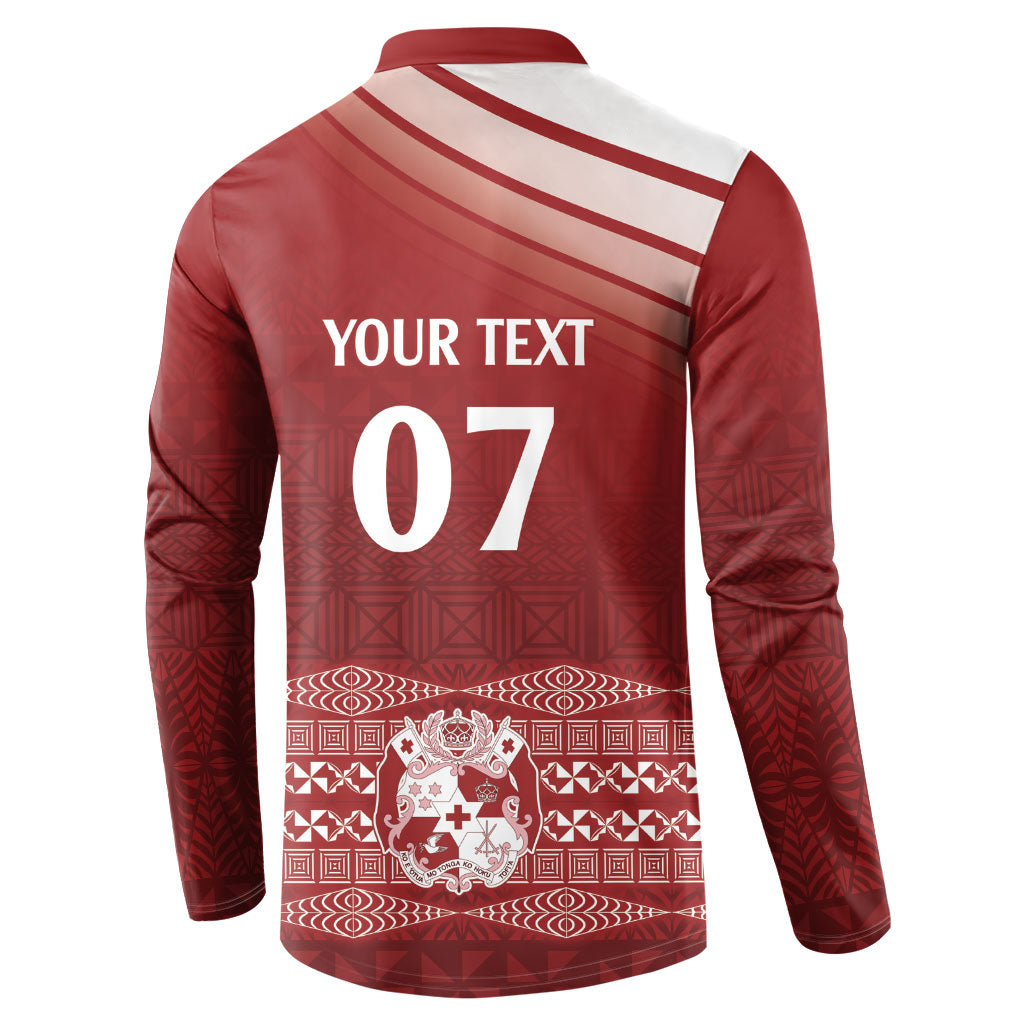 Mate Ma'a Tonga Custom Button Sweatshirt Basic Ngatu Kupesi Motif LT7 - Polynesian Pride