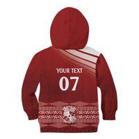 Mate Ma'a Tonga Custom Kid Hoodie Basic Ngatu Kupesi Motif LT7 - Polynesian Pride