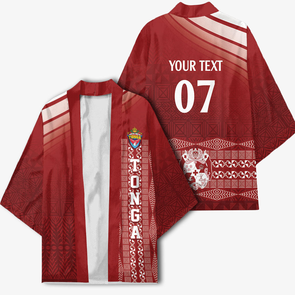 Mate Ma'a Tonga Custom Kimono Basic Ngatu Kupesi Motif LT7 - Polynesian Pride