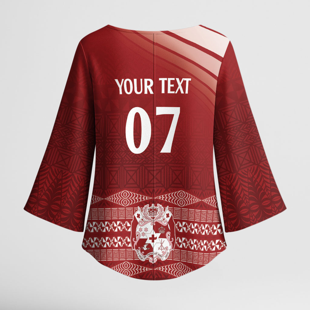 Mate Ma'a Tonga Custom Kimono Sleeve Blouse Basic Ngatu Kupesi Motif LT7 - Polynesian Pride