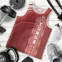 Mate Ma'a Tonga Custom Men Tank Top Basic Ngatu Kupesi Motif LT7 - Polynesian Pride