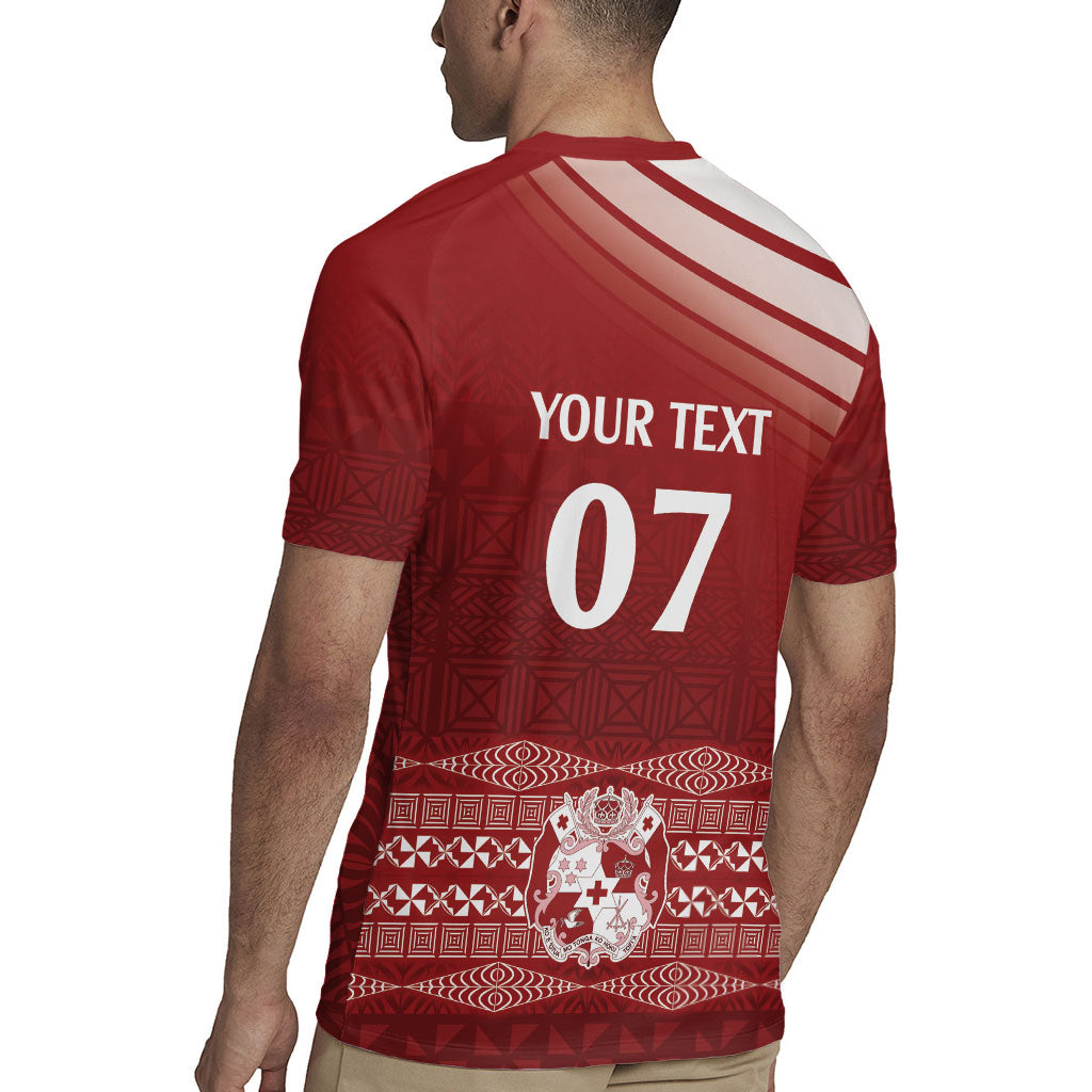 Mate Ma'a Tonga Custom Rugby Jersey Basic Ngatu Kupesi Motif LT7 - Polynesian Pride