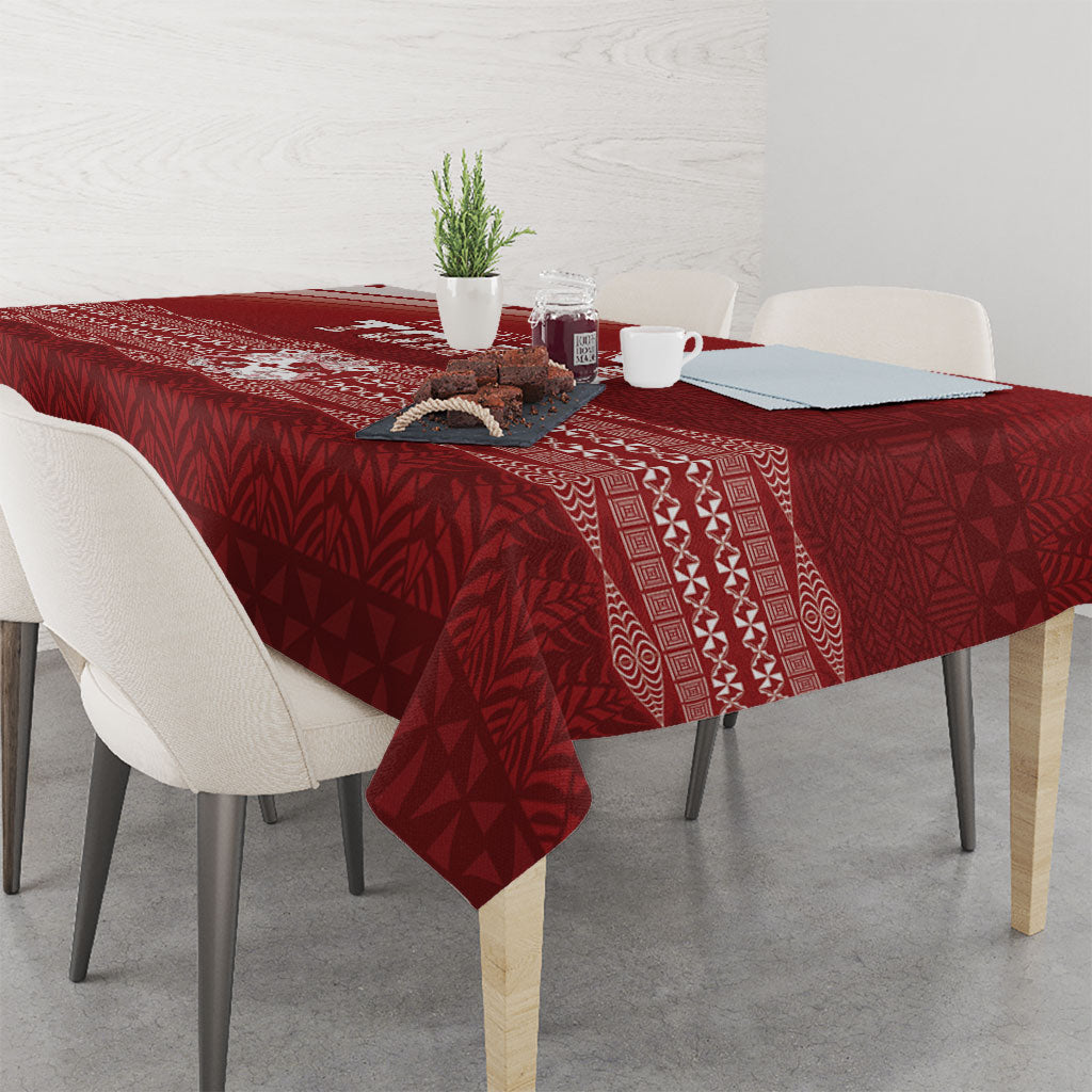 Mate Ma'a Tonga Tablecloth Basic Ngatu Kupesi Motif LT7 - Polynesian Pride