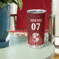 Mate Ma'a Tonga Custom Tumbler Cup Basic Ngatu Kupesi Motif LT7 - Polynesian Pride