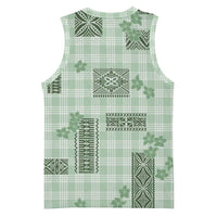 Hawaiian Quilt Tapa On Pastel Mint Palaka Motifs Basketball Jersey