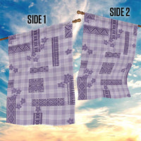 Hawaiian Quilt Tapa On Lilac Palaka Motifs Garden Flag