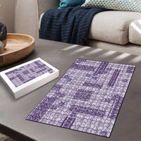 Hawaiian Quilt Tapa On Lilac Palaka Motifs Puzzle
