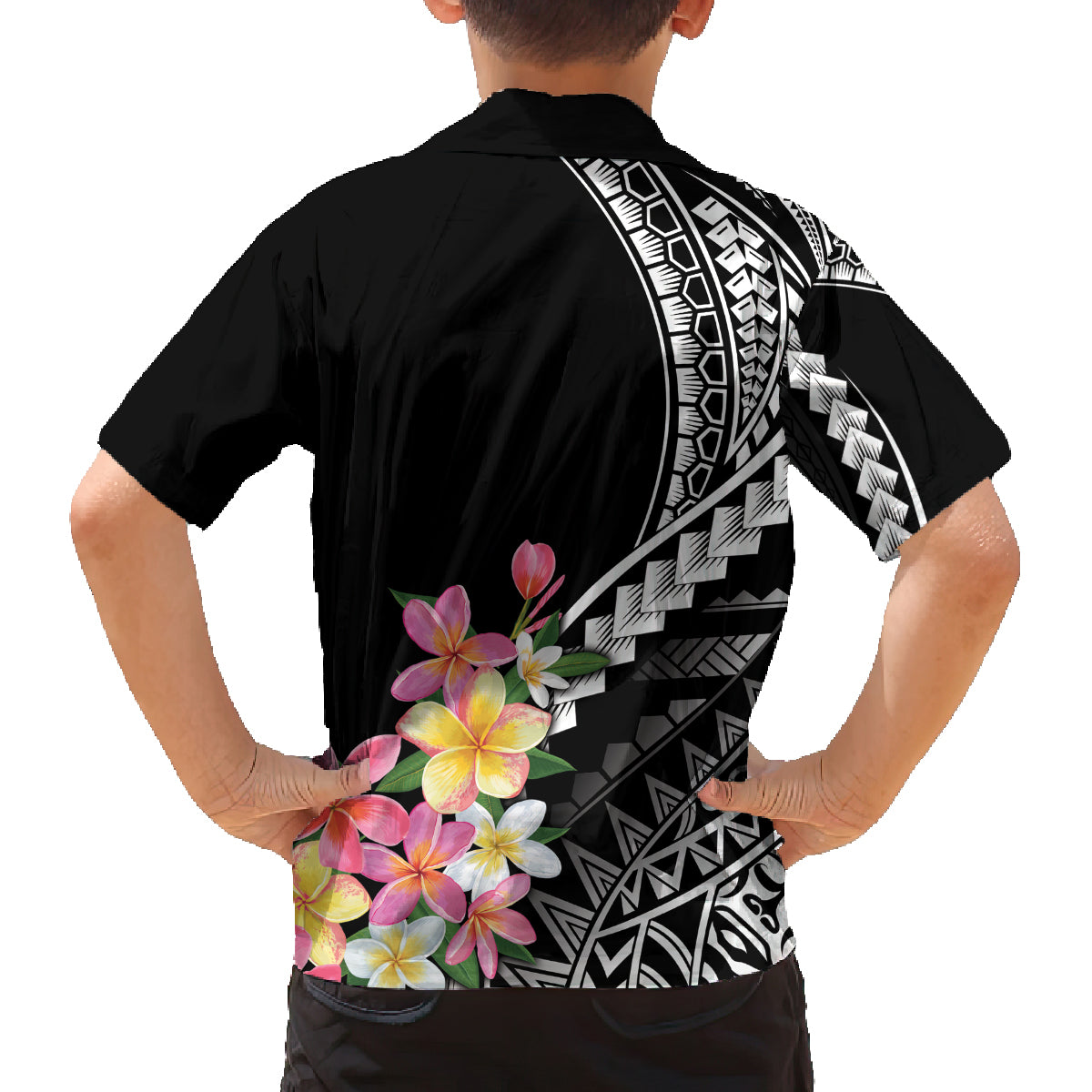 AAPI Heritage Month Family Matching Off Shoulder Maxi Dress and Hawaiian Shirt Kanaka Hawaii Plumeria