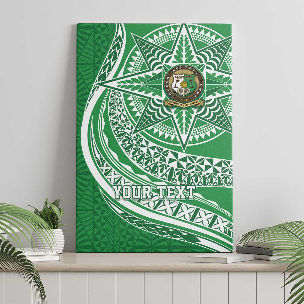 Tonga Liahona High School Personalized Canvas Wall Art Ngatu Tokelaufeletoa Motifs LT7 - Polynesian Pride