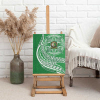Tonga Liahona High School Personalized Canvas Wall Art Ngatu Tokelaufeletoa Motifs LT7 - Polynesian Pride