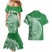 Tonga Liahona High School Personalized Couples Matching Mermaid Dress and Hawaiian Shirt Ngatu Tokelaufeletoa Motifs LT7 - Polynesian Pride