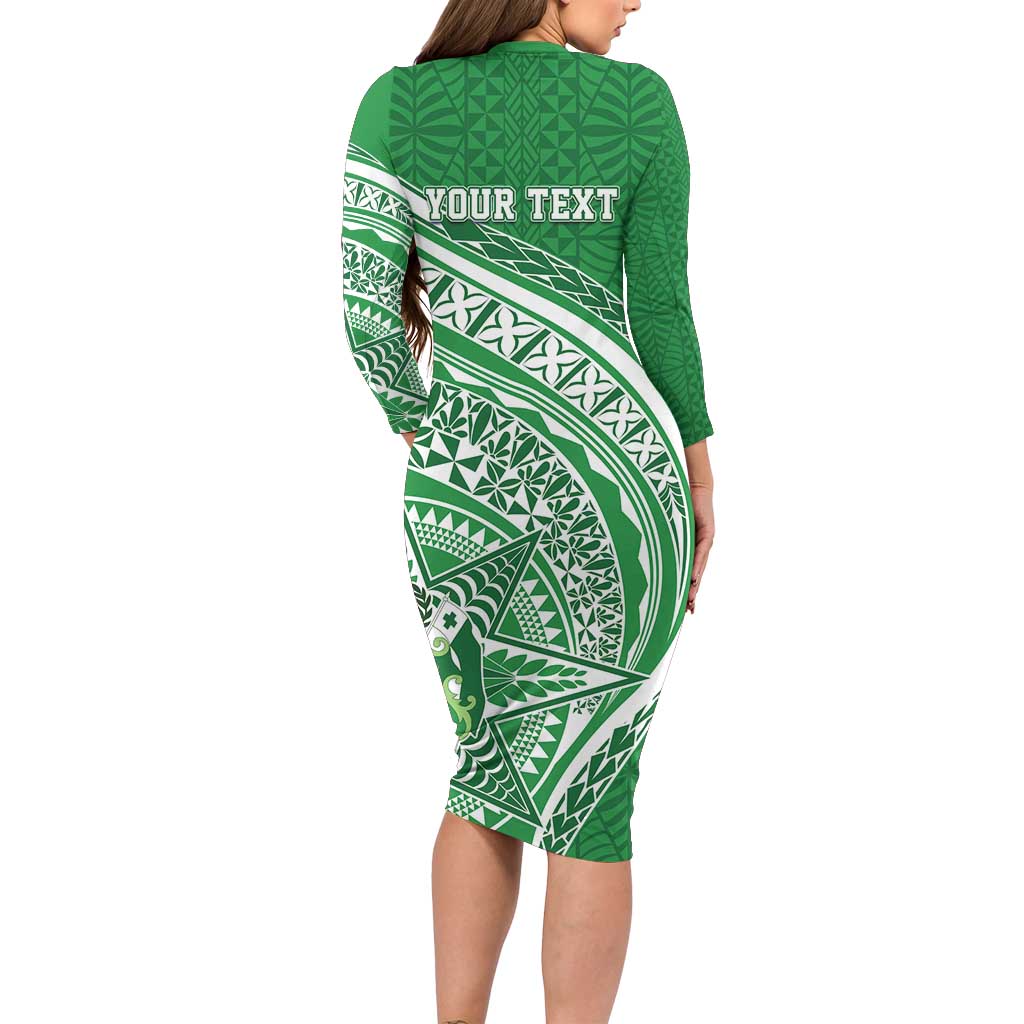 Tonga Liahona High School Personalized Family Matching Long Sleeve Bodycon Dress and Hawaiian Shirt Ngatu Tokelaufeletoa Motifs LT7 - Polynesian Pride