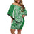 Tonga Liahona High School Personalized Family Matching Off Shoulder Short Dress and Hawaiian Shirt Ngatu Tokelaufeletoa Motifs