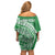 Tonga Liahona High School Personalized Family Matching Off Shoulder Short Dress and Hawaiian Shirt Ngatu Tokelaufeletoa Motifs
