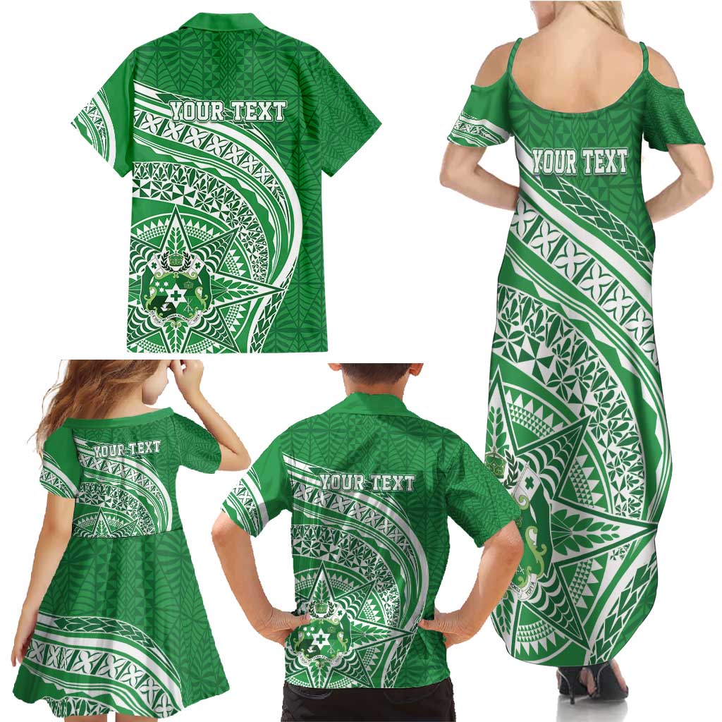 Tonga Liahona High School Personalized Family Matching Summer Maxi Dress and Hawaiian Shirt Ngatu Tokelaufeletoa Motifs LT7 - Polynesian Pride