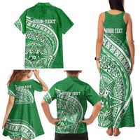 Tonga Liahona High School Personalized Family Matching Tank Maxi Dress and Hawaiian Shirt Ngatu Tokelaufeletoa Motifs LT7 - Polynesian Pride