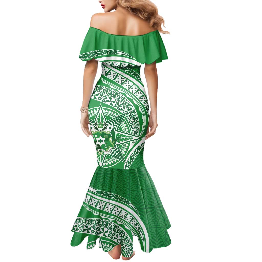 Tonga Liahona High School Personalized Mermaid Dress Ngatu Tokelaufeletoa Motifs LT7 - Polynesian Pride