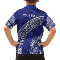 Tupou College Toloa Family Matching Off The Shoulder Long Sleeve Dress and Hawaiian Shirt Ngatu Tapa Mix Style LT7 - Polynesian Pride