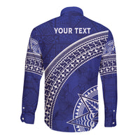Tupou College Toloa Long Sleeve Button Shirt Ngatu Tapa Mix Style