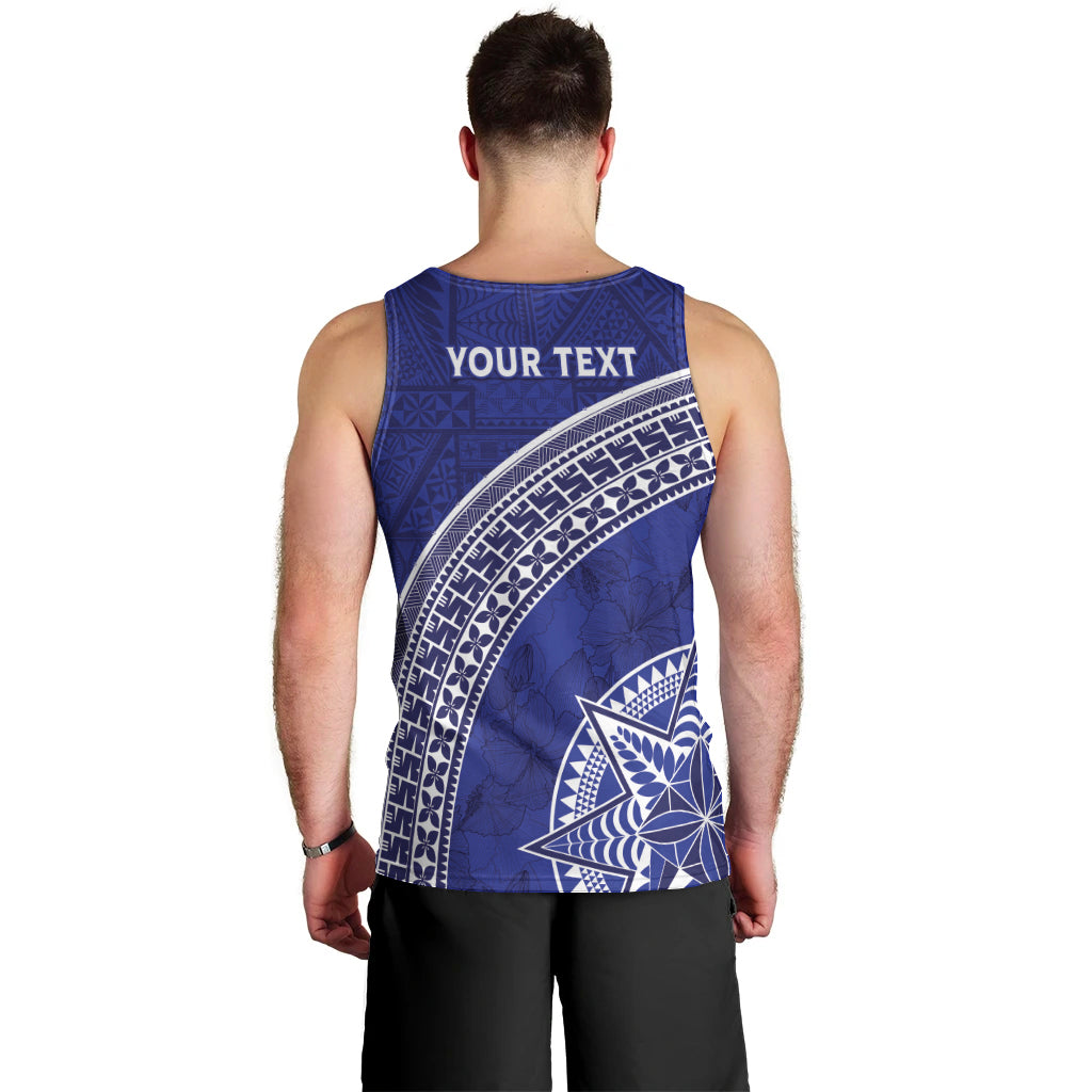Tupou College Toloa Men Tank Top Ngatu Tapa Mix Style