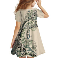 Aloha Hawaii Tapa Family Matching Off Shoulder Maxi Dress and Hawaiian Shirt Summer Green Hawaiian Ipu LT7 - Polynesian Pride