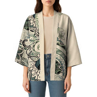Aloha Hawaii Tapa Kimono Summer Green Hawaiian Ipu LT7 - Polynesian Pride
