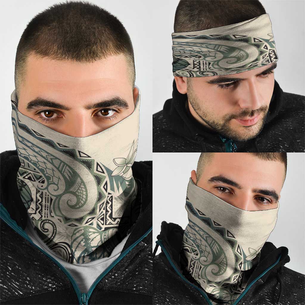 Aloha Hawaii Tapa Neck Gaiter Summer Green Hawaiian Ipu - Polynesian Pride