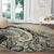 Aloha Hawaii Tapa Round Carpet Summer Green Hawaiian Ipu - Polynesian Pride