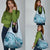 Aloha Hawaii Tapa Grocery Bag Cool Turquoise Hawaiian Ipu - Polynesian Pride