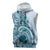Aloha Hawaii Tapa Sleeveless Hoodie Cool Turquoise Hawaiian Ipu - Polynesian Pride
