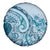 Aloha Hawaii Tapa Spare Tire Cover Cool Turquoise Hawaiian Ipu - Polynesian Pride