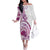 Aloha Hawaii Tapa Family Matching Off The Shoulder Long Sleeve Dress and Hawaiian Shirt Vibrant Fuchsia Hawaiian Ipu - Polynesian Pride