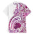 Aloha Hawaii Tapa Family Matching Off Shoulder Maxi Dress and Hawaiian Shirt Vibrant Fuchsia Hawaiian Ipu - Polynesian Pride