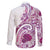 Aloha Hawaii Tapa Family Matching Off Shoulder Maxi Dress and Hawaiian Shirt Vibrant Fuchsia Hawaiian Ipu - Polynesian Pride