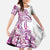 Aloha Hawaii Tapa Family Matching Short Sleeve Bodycon Dress and Hawaiian Shirt Vibrant Fuchsia Hawaiian Ipu - Polynesian Pride