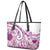 Aloha Hawaii Tapa Leather Tote Bag Vibrant Fuchsia Hawaiian Ipu - Polynesian Pride