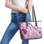 Aloha Hawaii Tapa Leather Tote Bag Vibrant Fuchsia Hawaiian Ipu - Polynesian Pride
