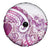 Aloha Hawaii Tapa Spare Tire Cover Vibrant Fuchsia Hawaiian Ipu - Polynesian Pride