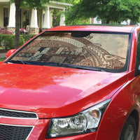 Samoa Mamanu Siapo Mocha Auto Sun Shade Tatau Malie