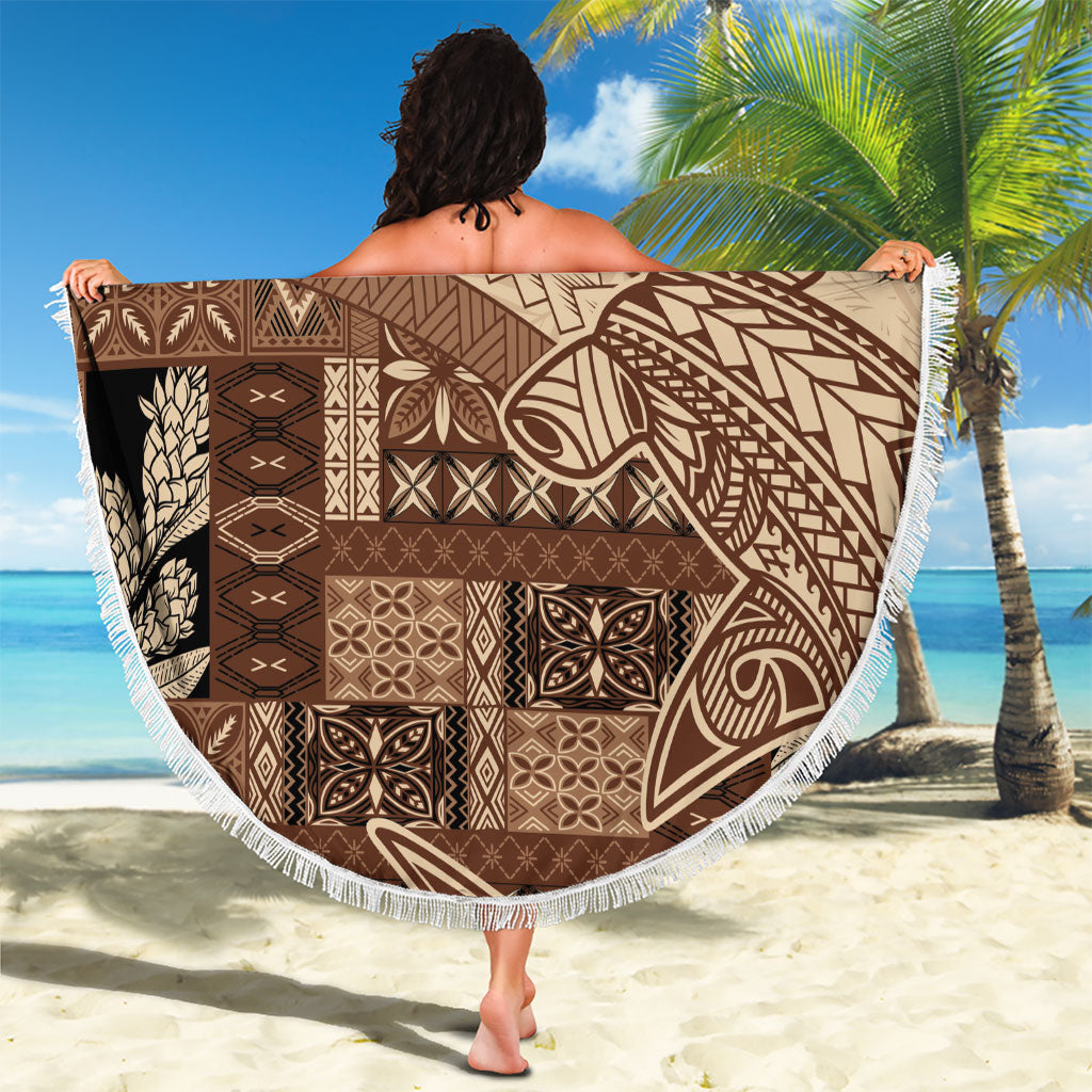 Samoa Mamanu Siapo Mocha Beach Blanket Tatau Malie