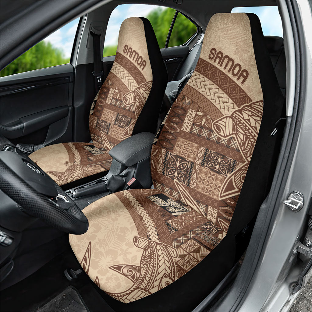 Samoa Mamanu Siapo Mocha Car Seat Cover Tatau Malie
