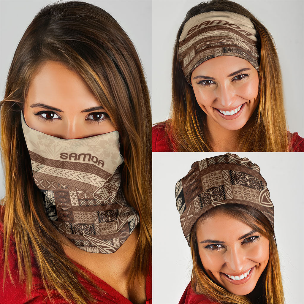 Samoa Mamanu Siapo Mocha Neck Gaiter Tatau Malie