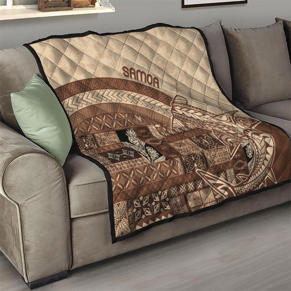 Samoa Mamanu Siapo Mocha Quilt Tatau Malie