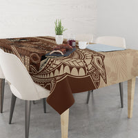 Samoa Mamanu Siapo Mocha Tablecloth Tatau Malie