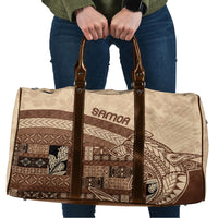Samoa Mamanu Siapo Mocha Travel Bag Tatau Malie