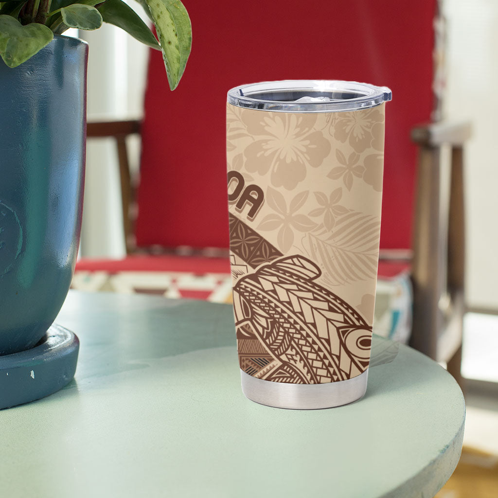 Samoa Mamanu Siapo Mocha Tumbler Cup Tatau Malie